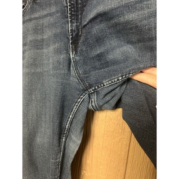 GAP Denim Dark Wash Skinny Jeans High Rise Size 12/31R‎ Distressed Universal - Picture 3 of 6